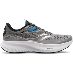 Men's Saucony Ride 15, Alloy/Topaz, 7 2E Wide