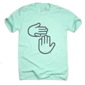 Michigan Hands Tee (Heather Mint)