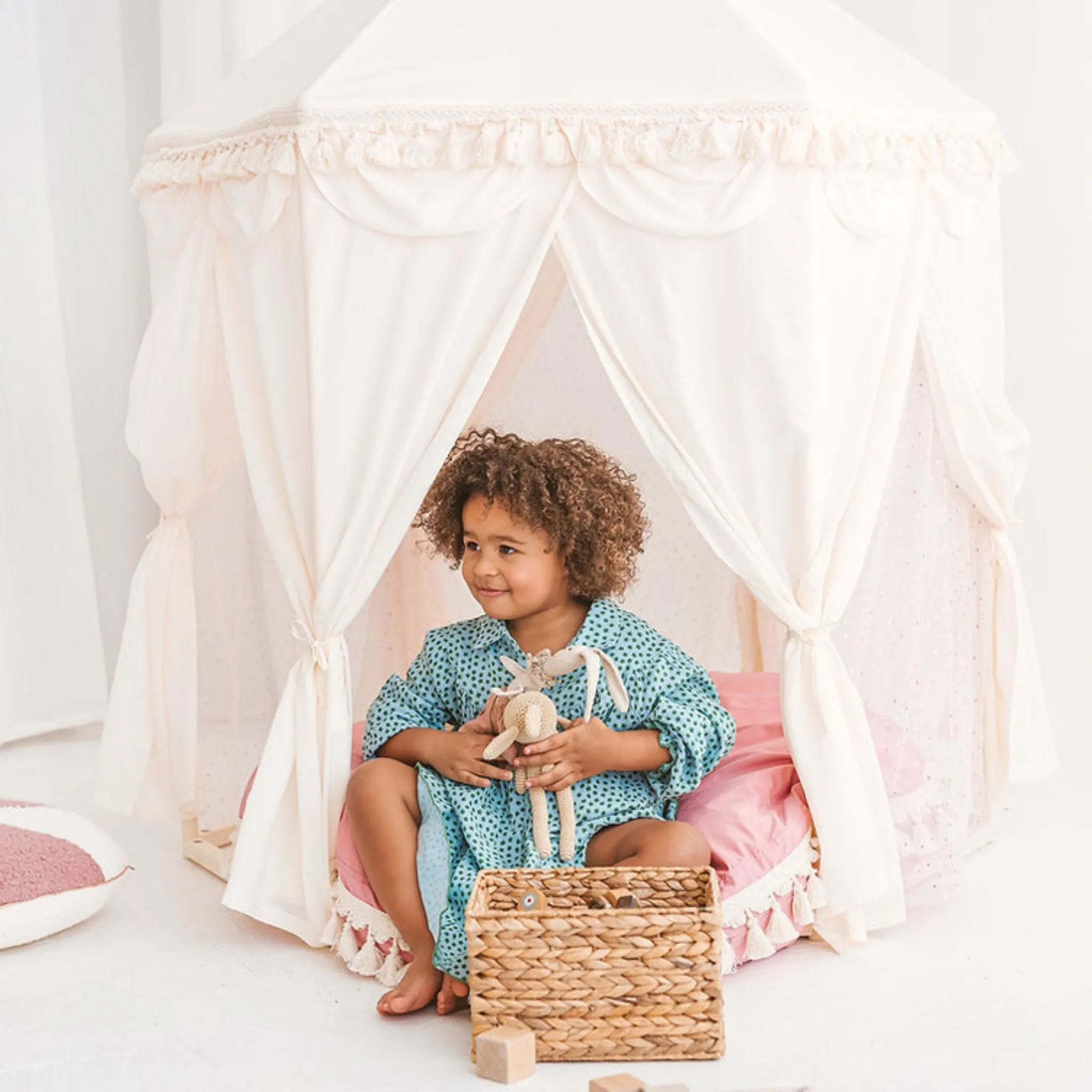 MiniCamp Boho Pavilion Play Tent - Ecru