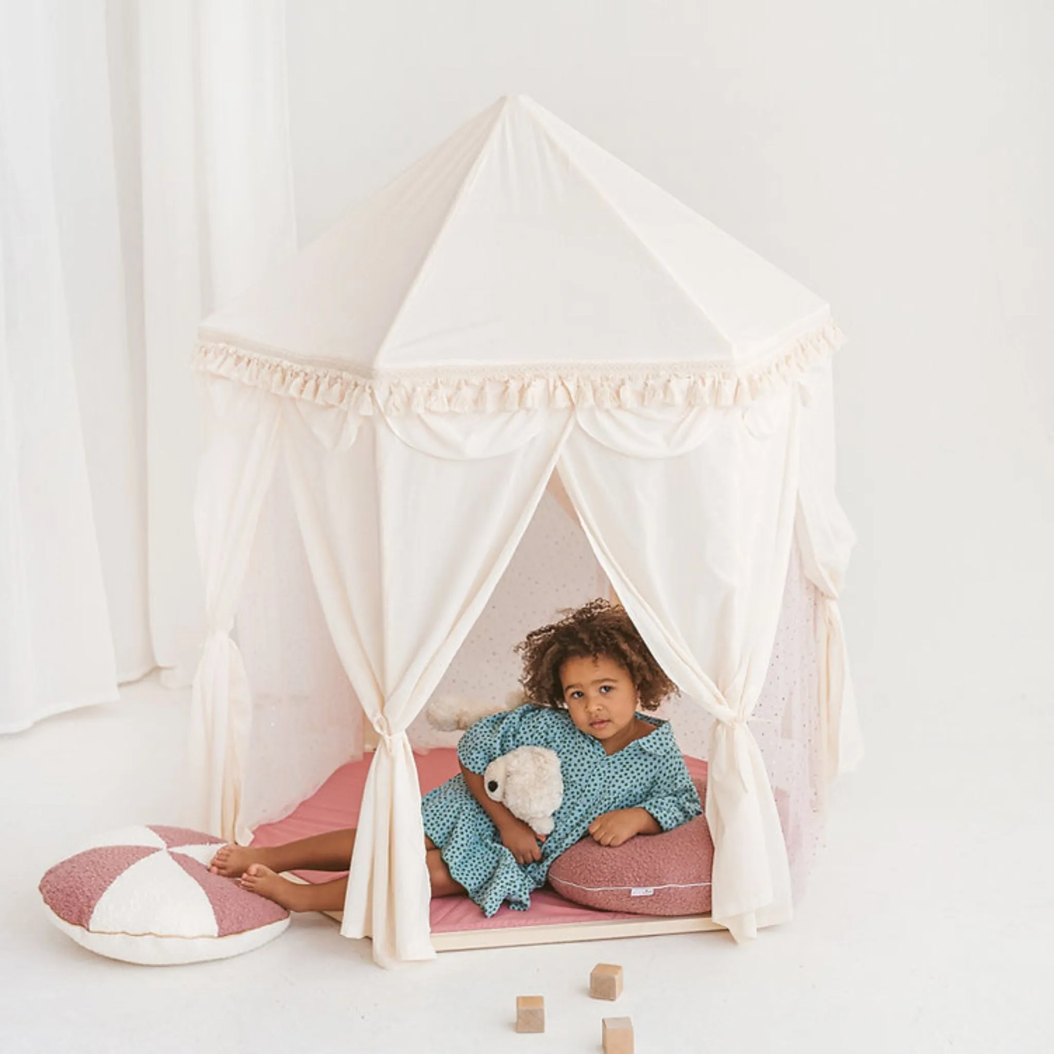 MiniCamp Boho Pavilion Play Tent - Ecru