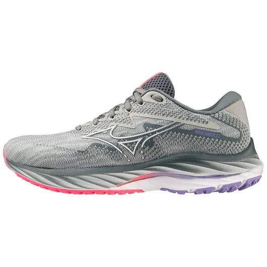 Mizuno Wave Rider 27 (Pearl/Blue White) - Women's