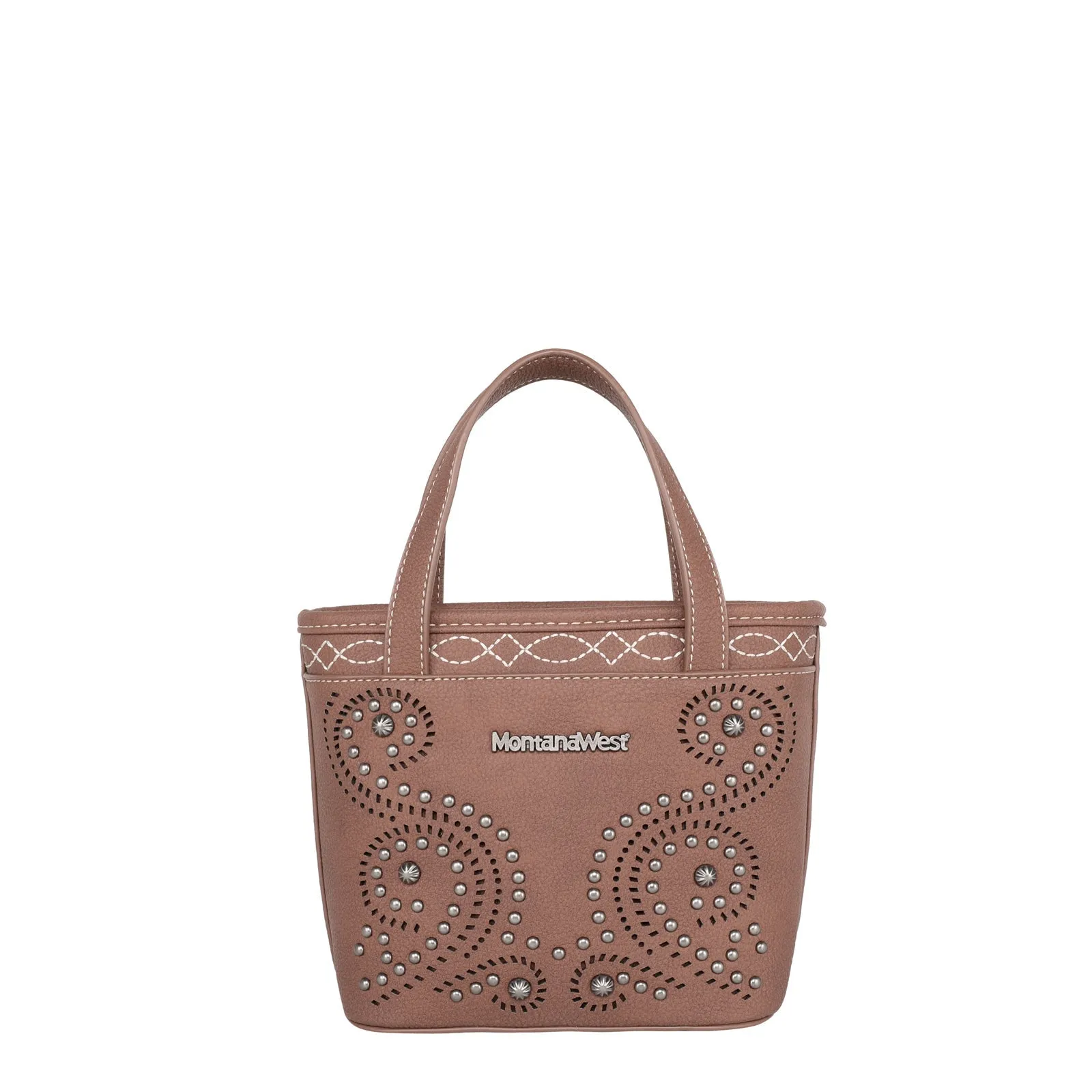 Montana West Laser Cut-out Swirl Crossbody Mini Tote