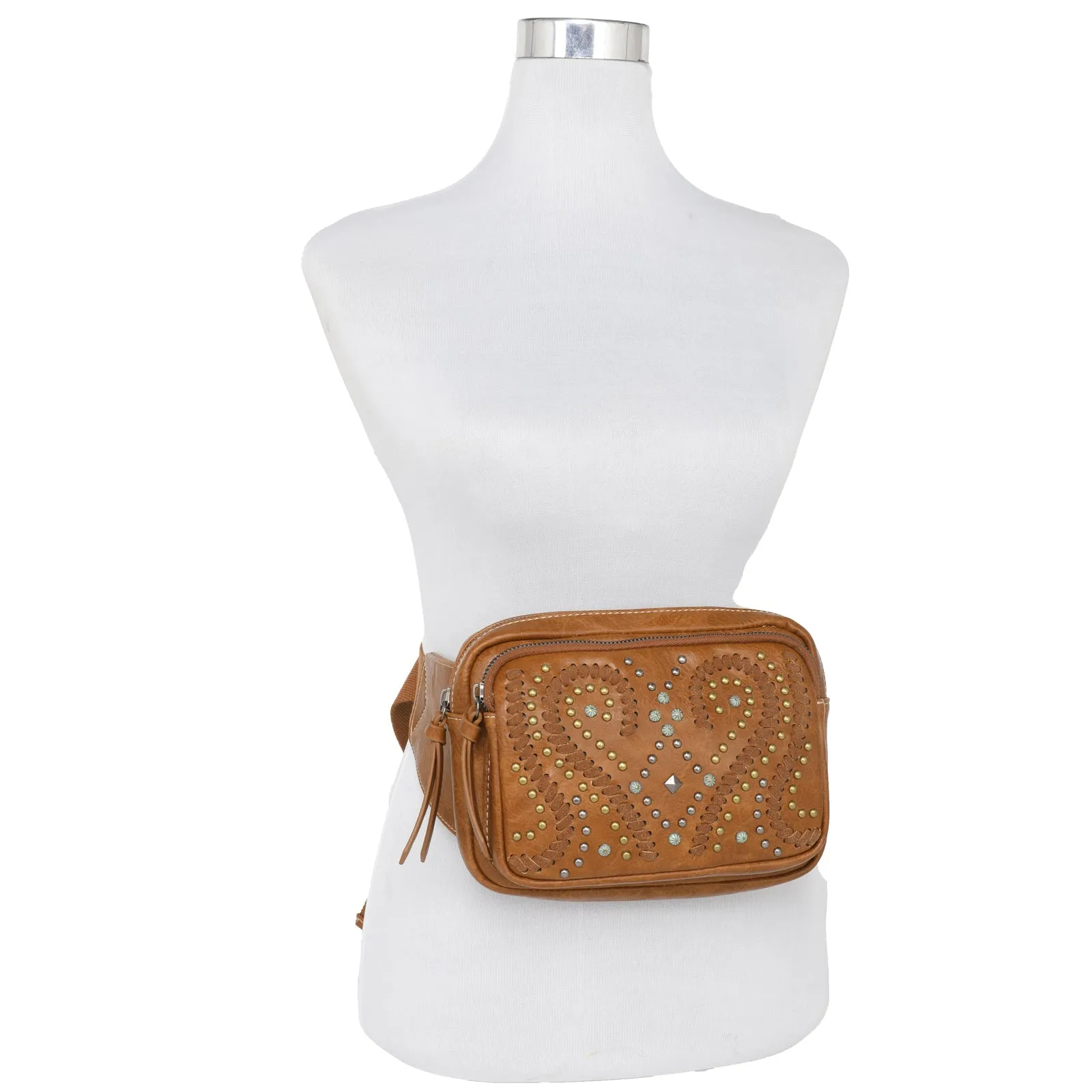 Montana West Whipstitch Collection Fanny Pack