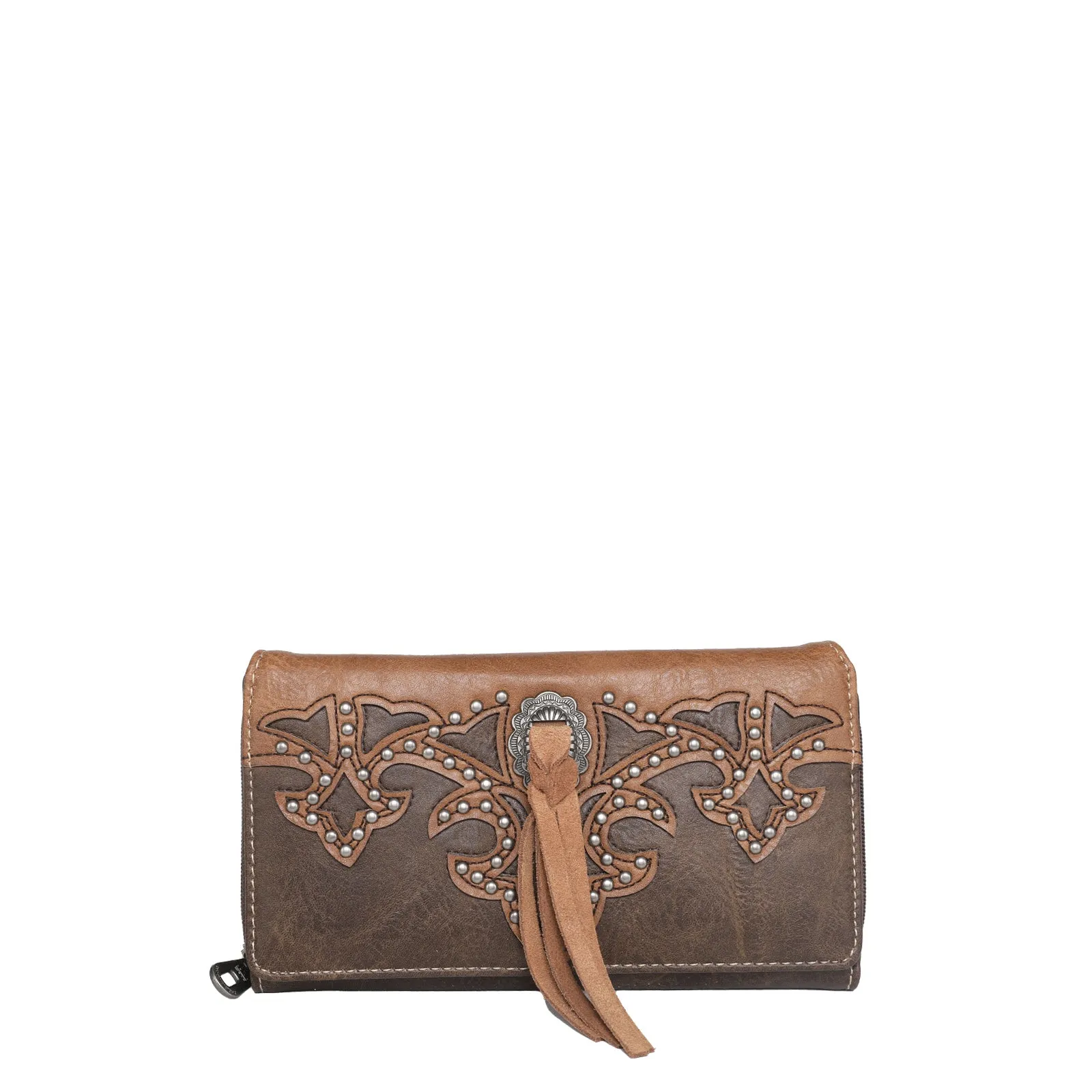 MW1100-W010 Montana West Boot Scroll Collection Wallet