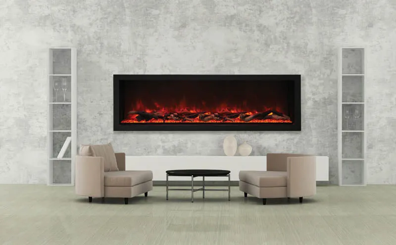 Panorama Series 88" Wall-Mount Fireplace