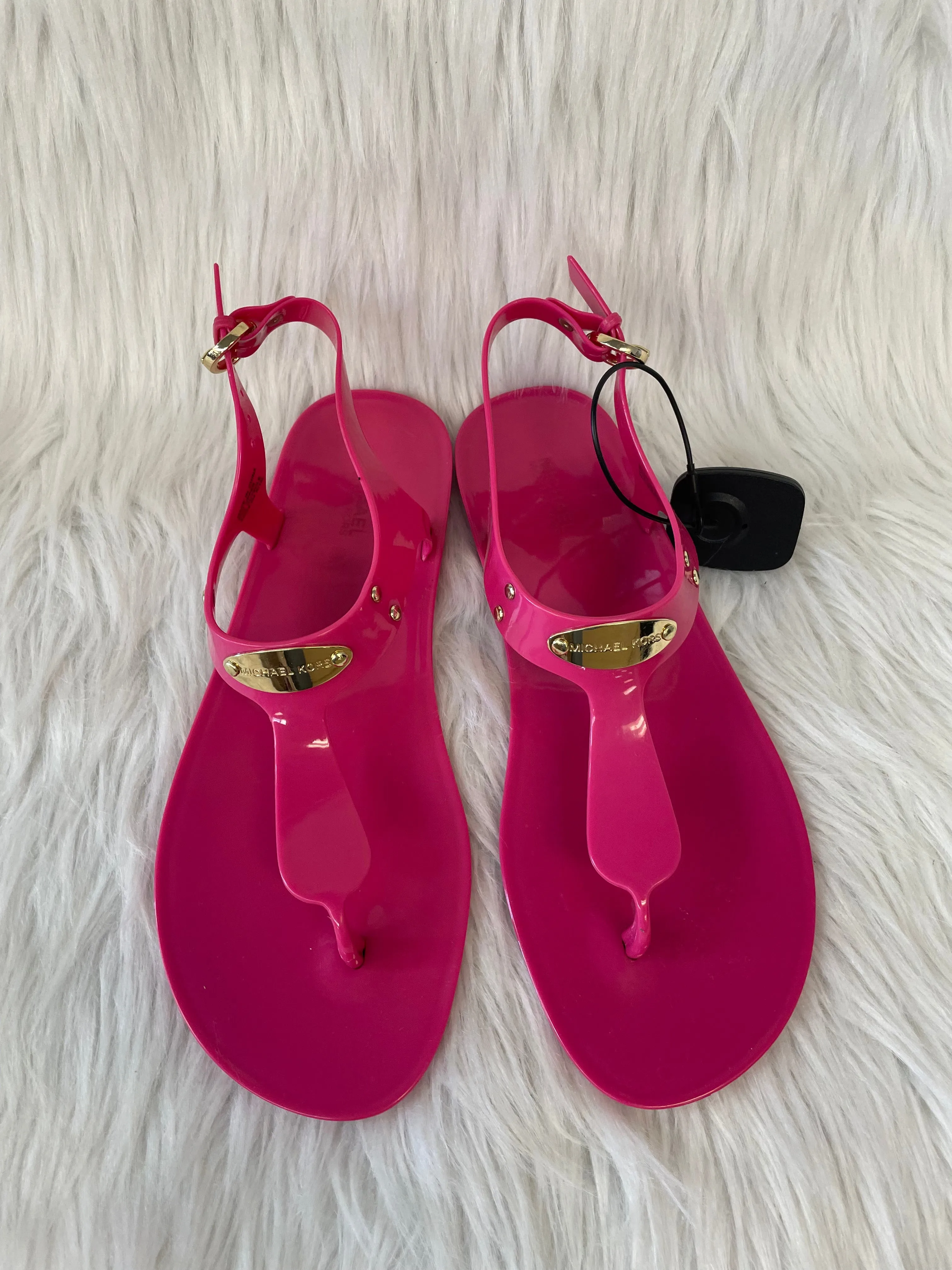 Pink Sandals Designer Michael By Michael Kors, Size 8