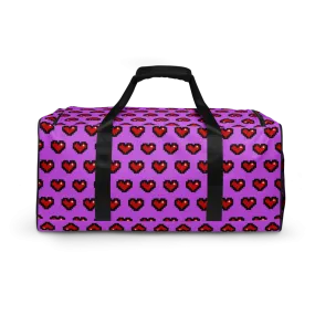 Pixel Hearts Duffle Bag