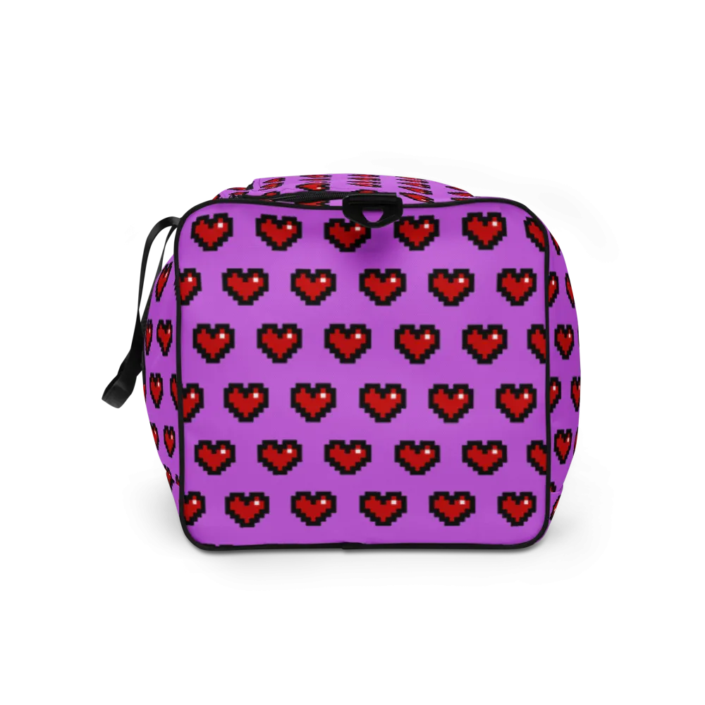 Pixel Hearts Duffle Bag