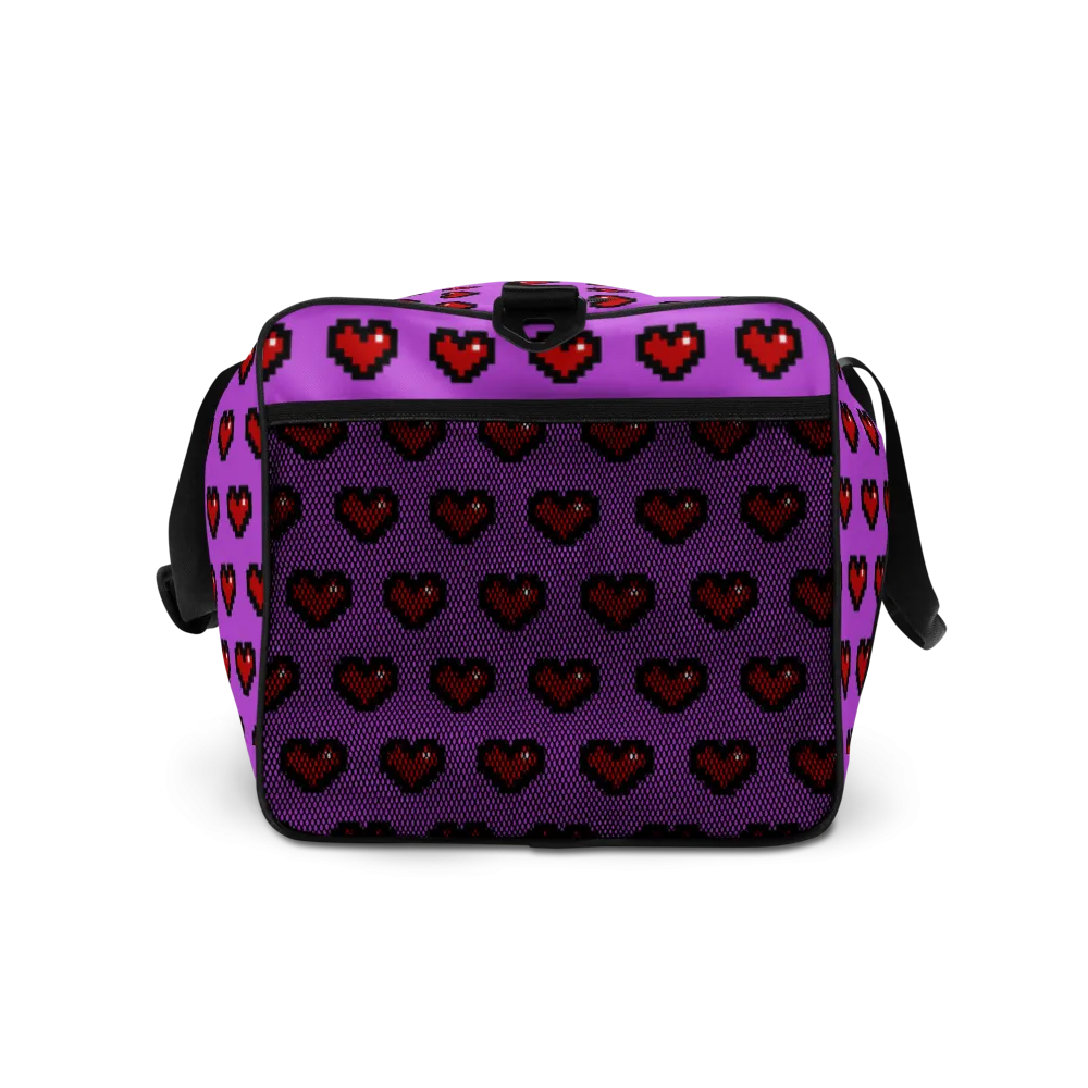 Pixel Hearts Duffle Bag