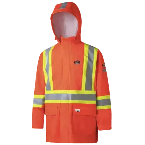 Rain Coat - Pioneer Hi-Viz FR Arc PU/Cotton Rain Jacket 5880 / 5881