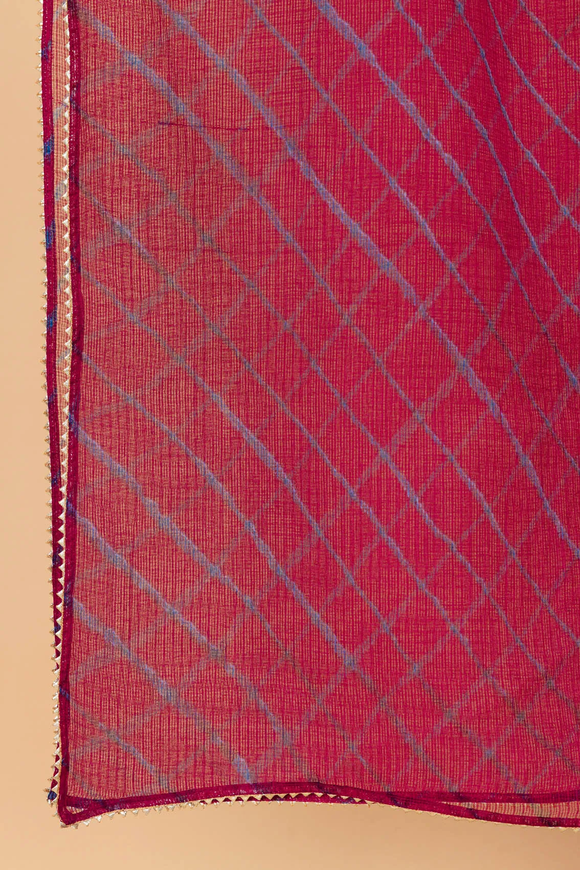 Rani Pink Lehariya Dupatta