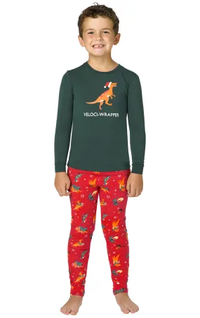 Santasaurus Unisex Kids Pajamas