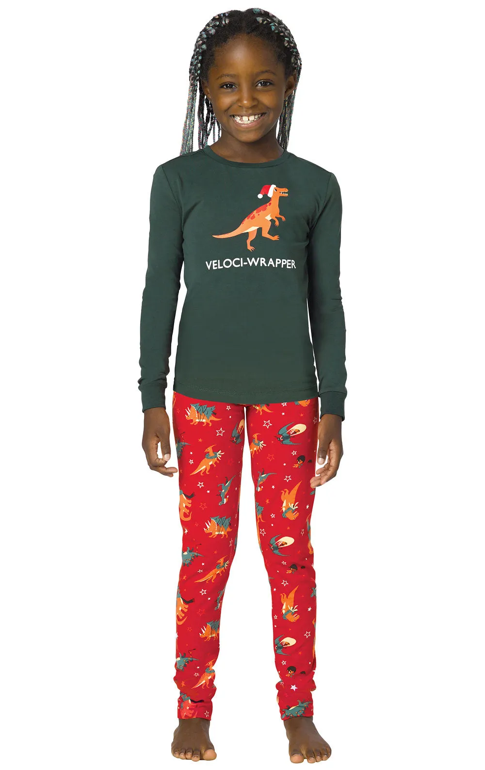 Santasaurus Unisex Kids Pajamas