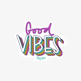 Script Good Vibes Sticker