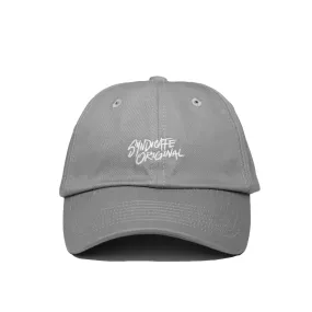 Signature Strap-Back Cap Grey / White