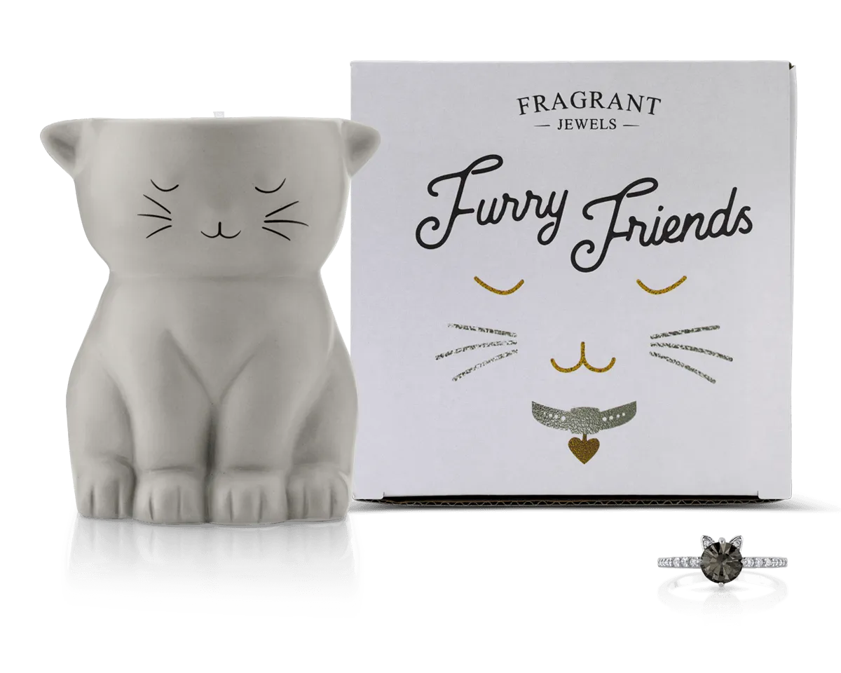 Smoky - Furry Friends Collection - Jewel Candle