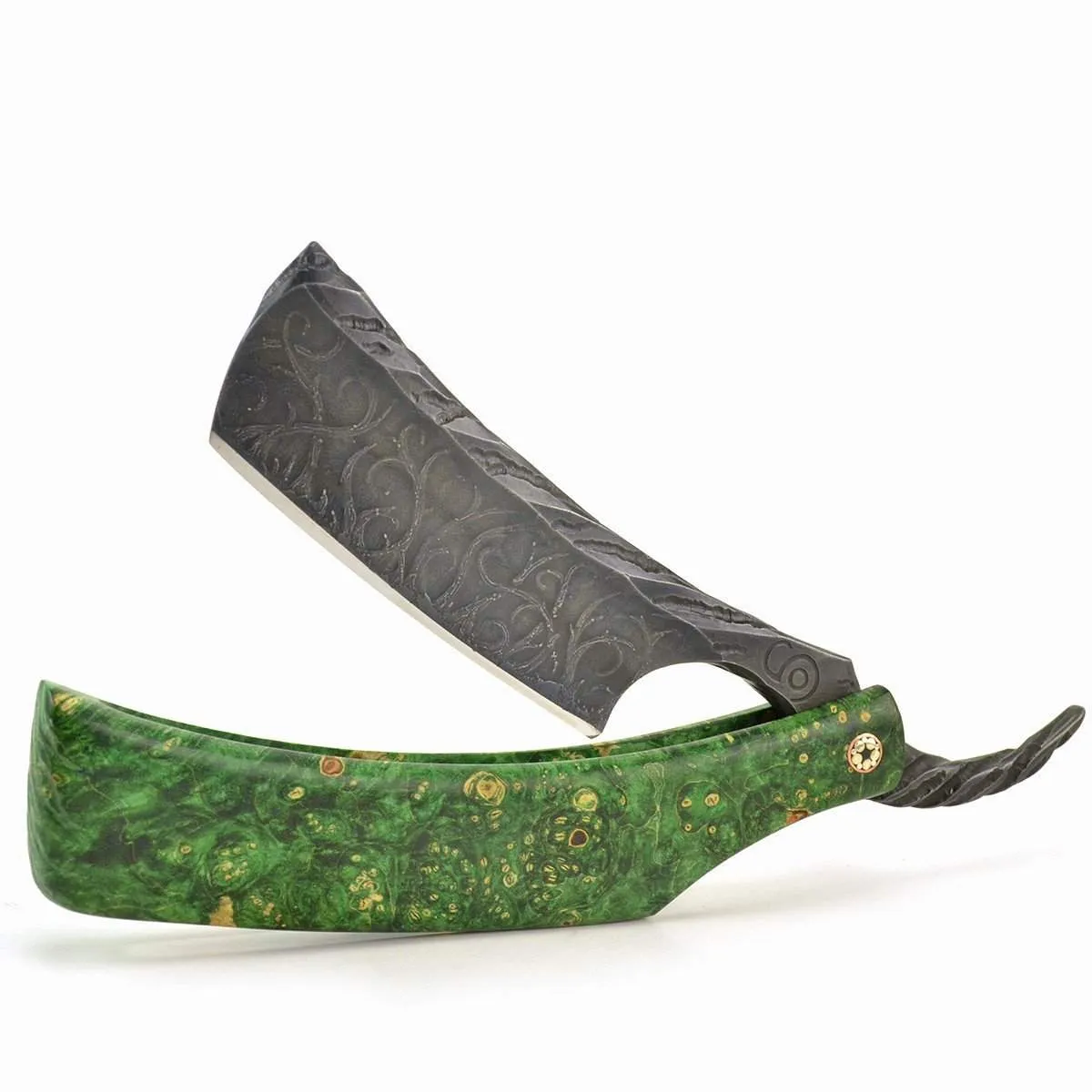 SOLD-Dylan Farnham Straight Razor #60 with custom sheath