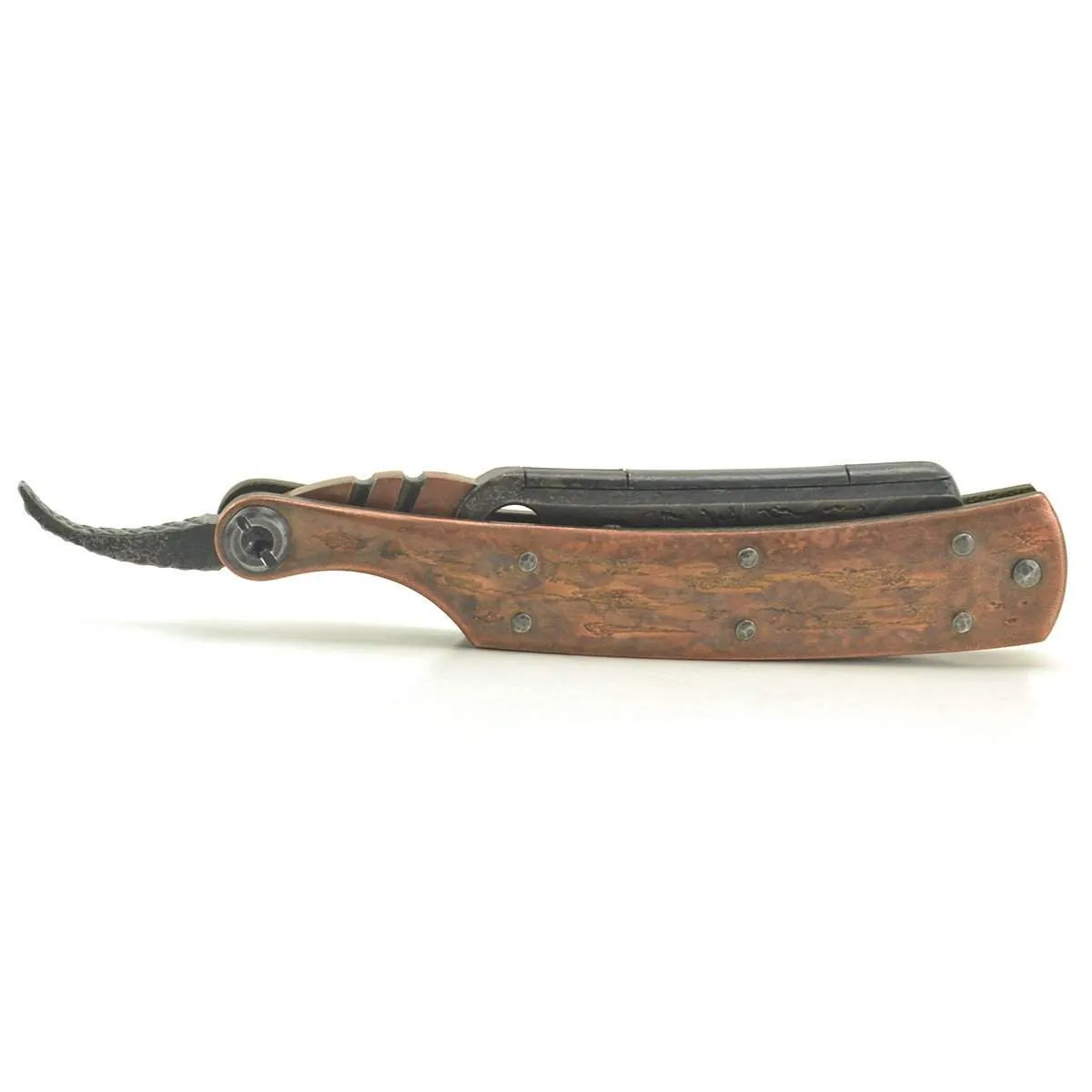 SOLD-Dylan Farnham Straight Razor #61 with custom sheath