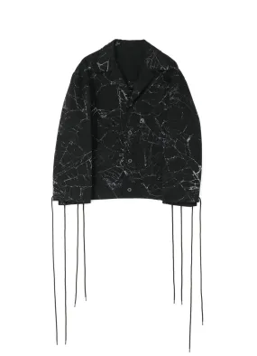 Spider Drill Back Lace Up Blouson