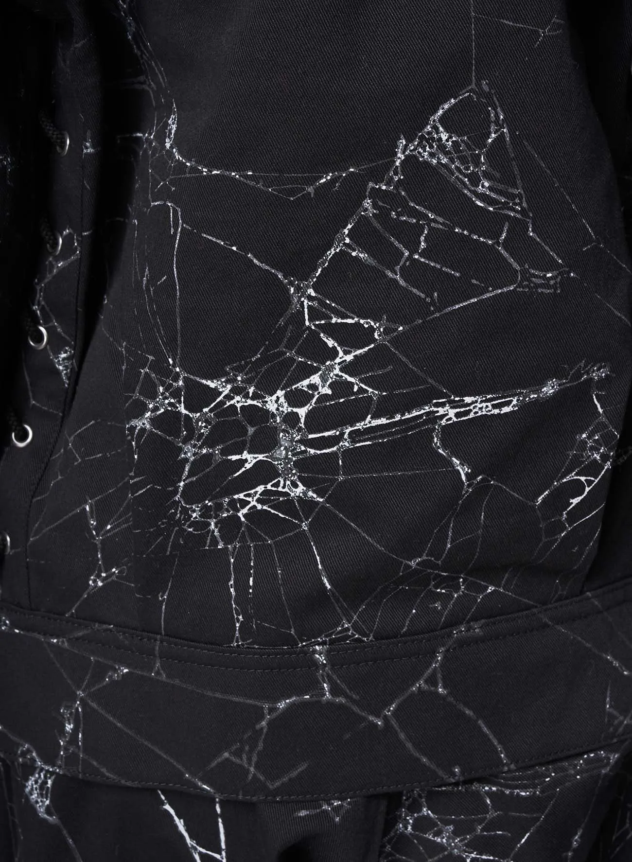 Spider Drill Back Lace Up Blouson