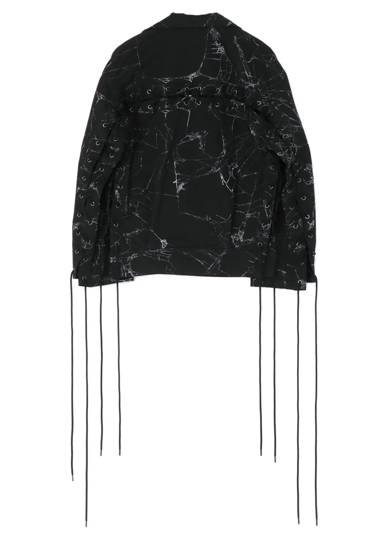 Spider Drill Back Lace Up Blouson