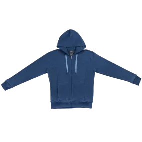 StringSwap Zip Hoodie - Denim Blue