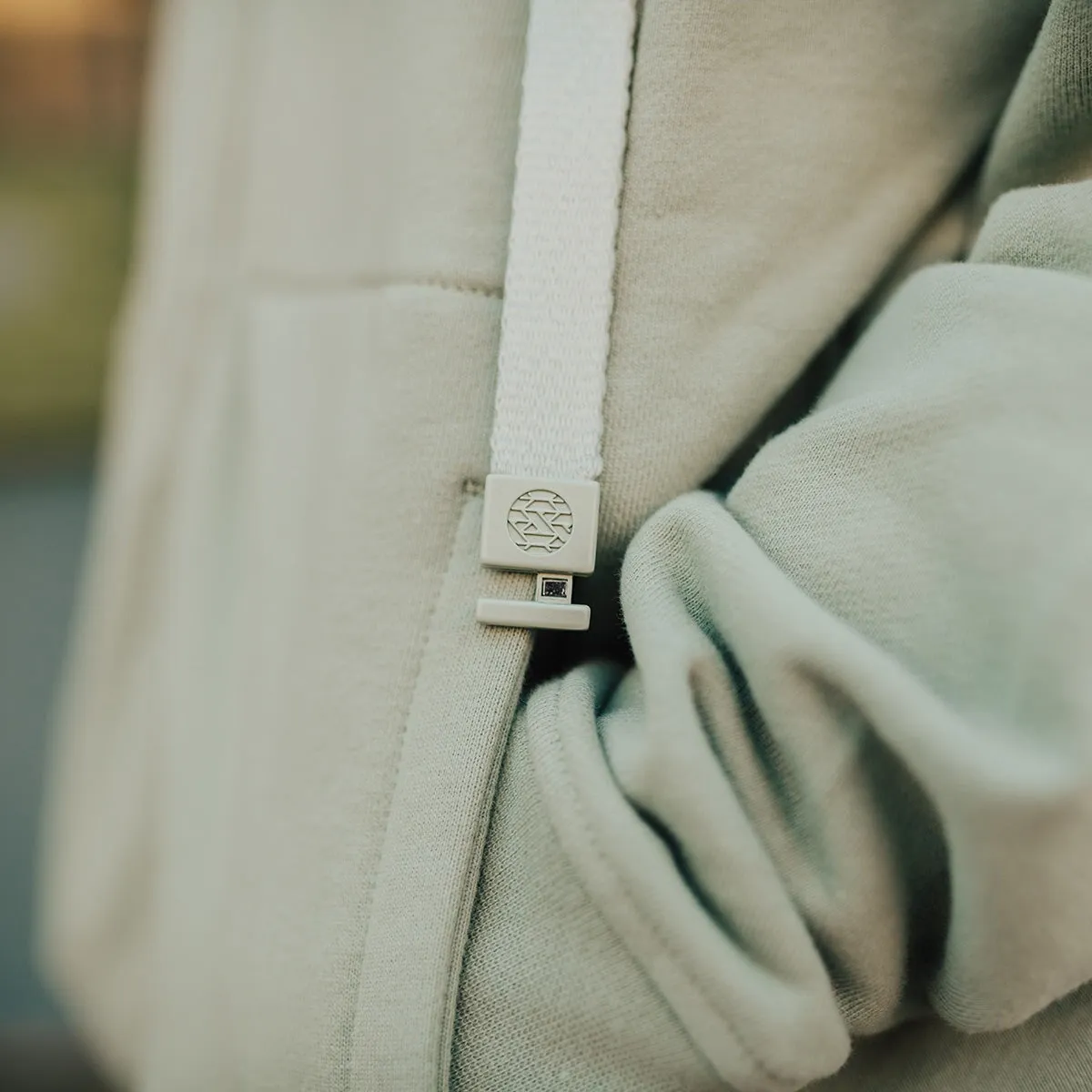 StringSwap Zip Hoodie - Matcha Green