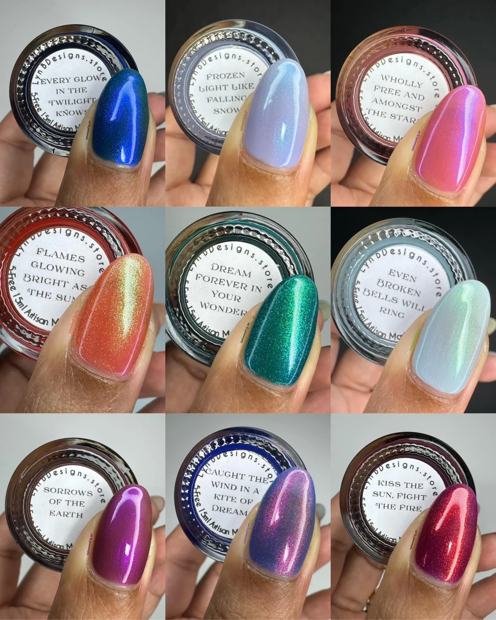 The “Stardust Shimmers PT2” Collection 5-free 15ml