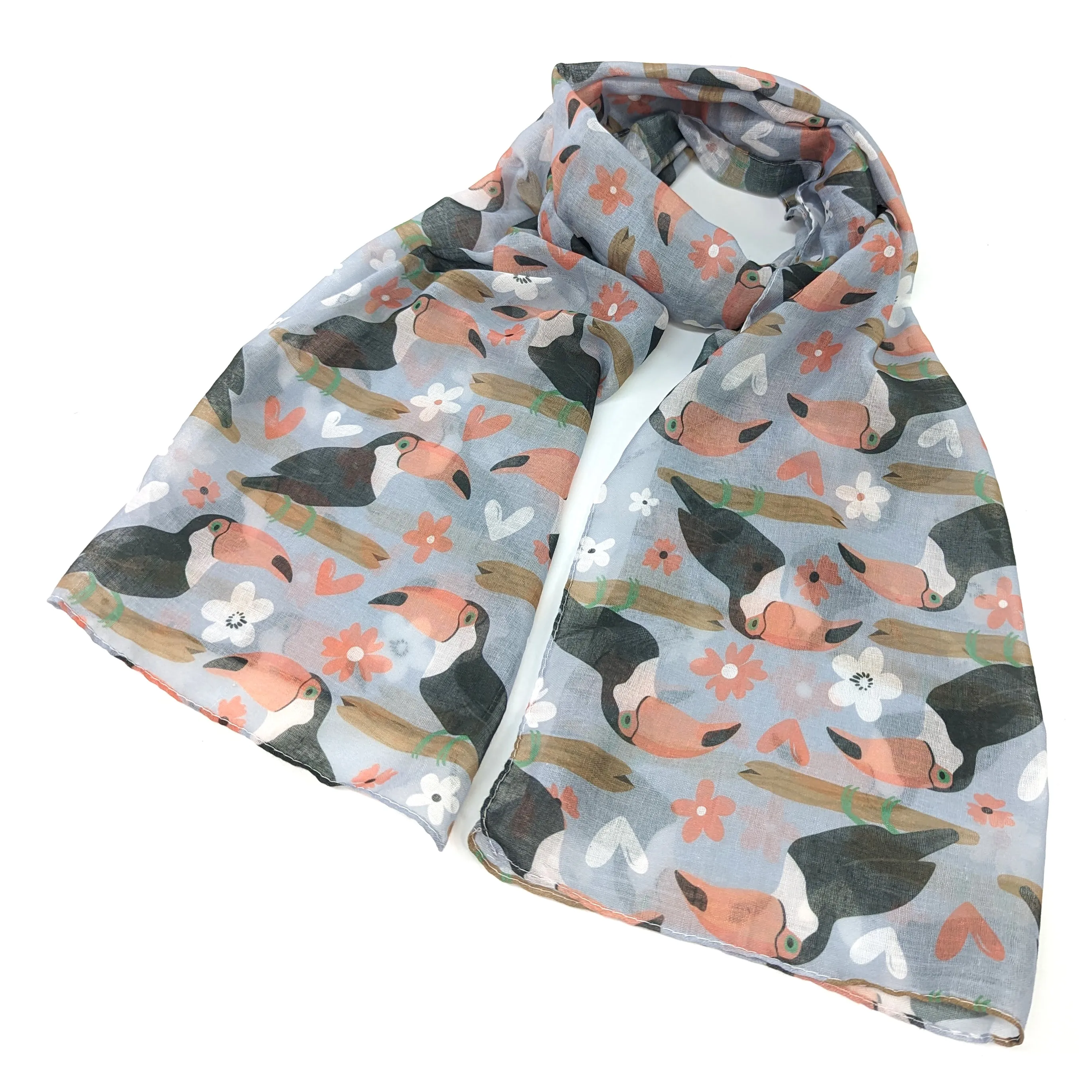 Tina the Toucan ladies Fashion Scarf