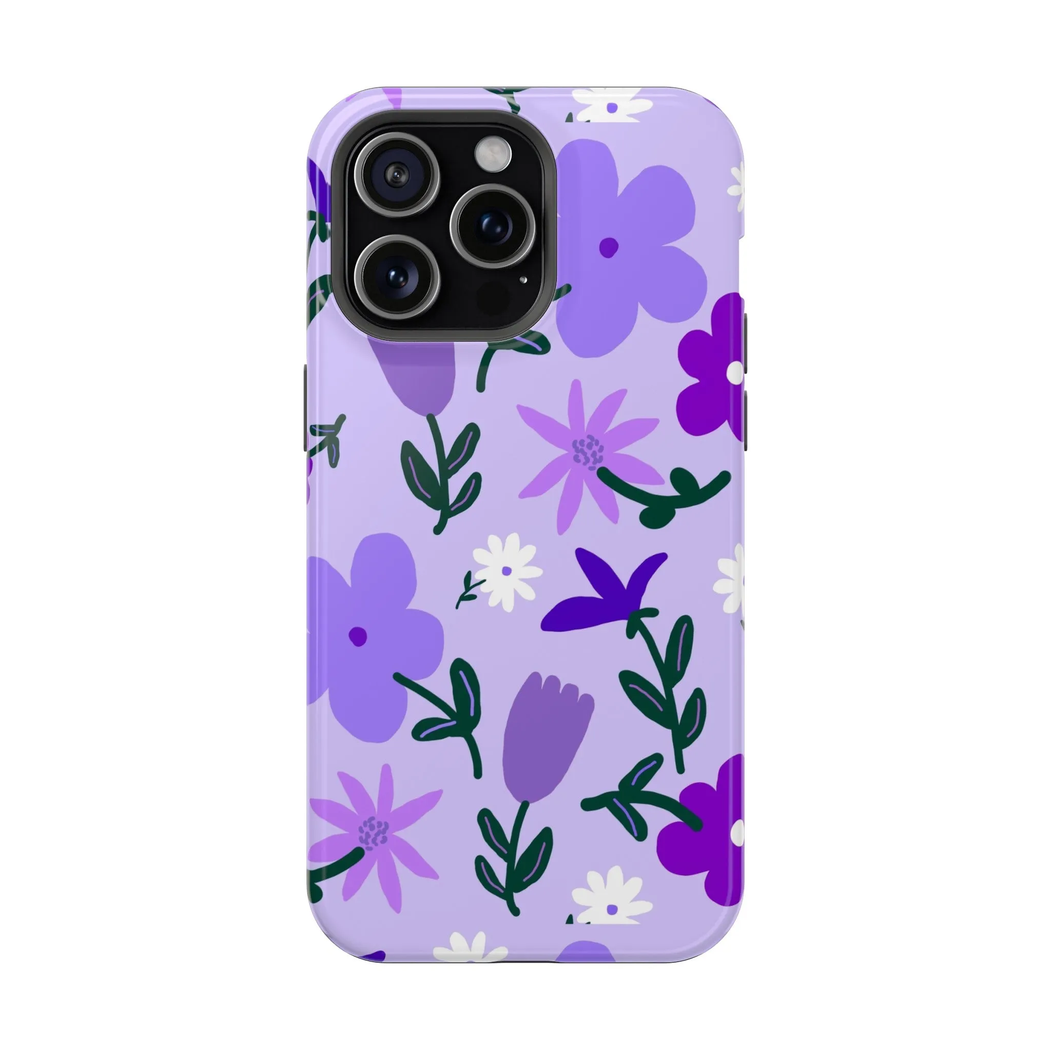 Violet Sprout | Flower Abstract Case