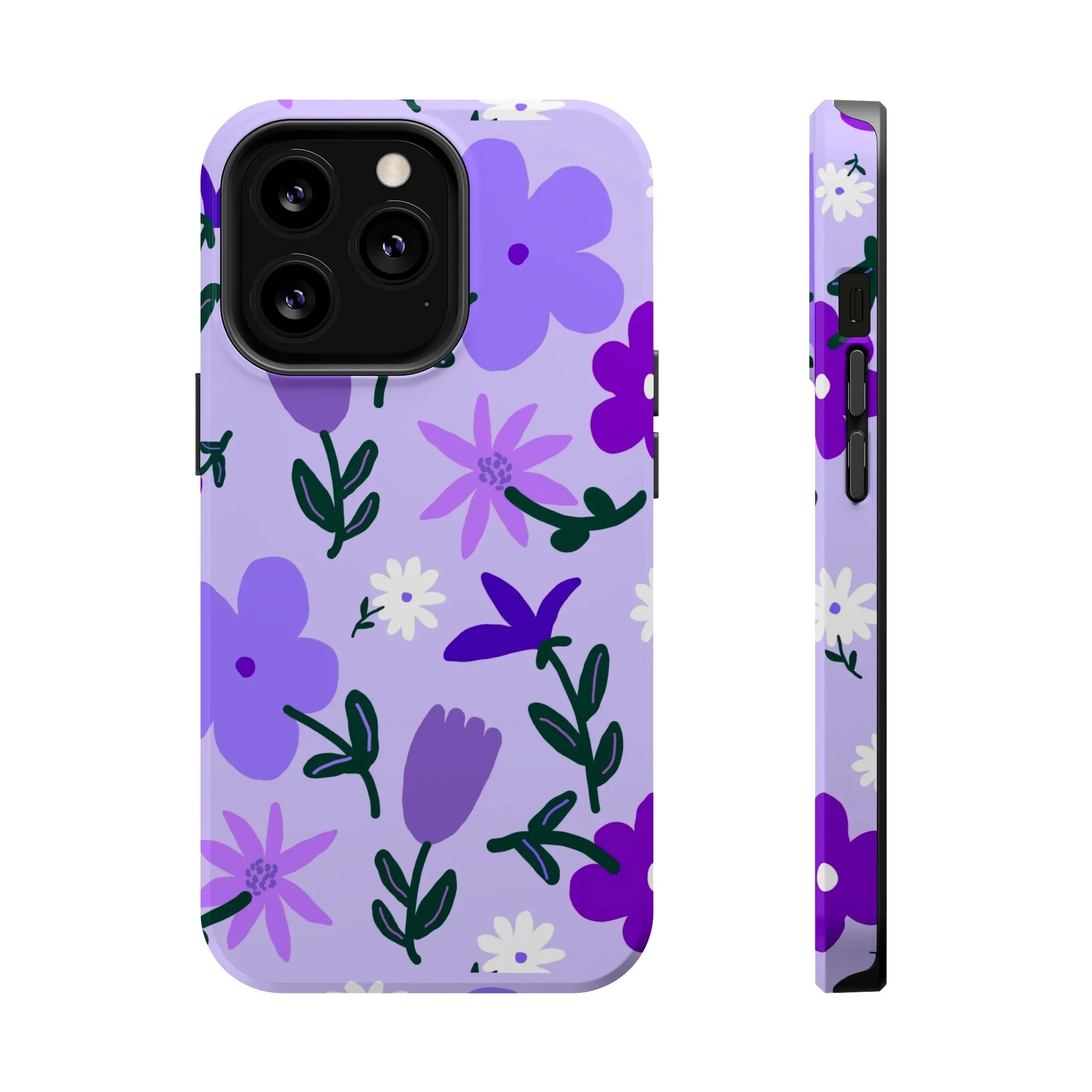 Violet Sprout | Flower Abstract Case