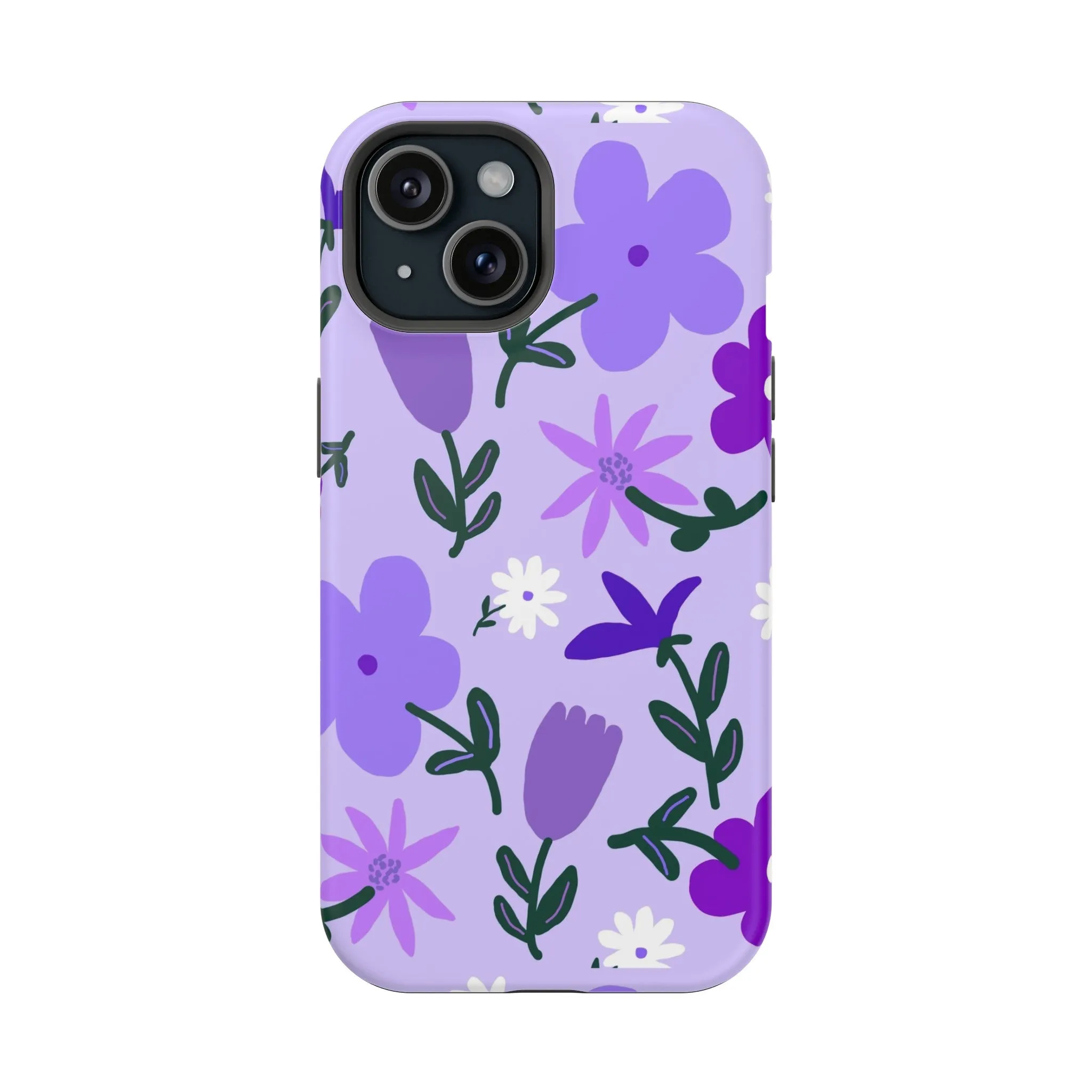 Violet Sprout | Flower Abstract Case