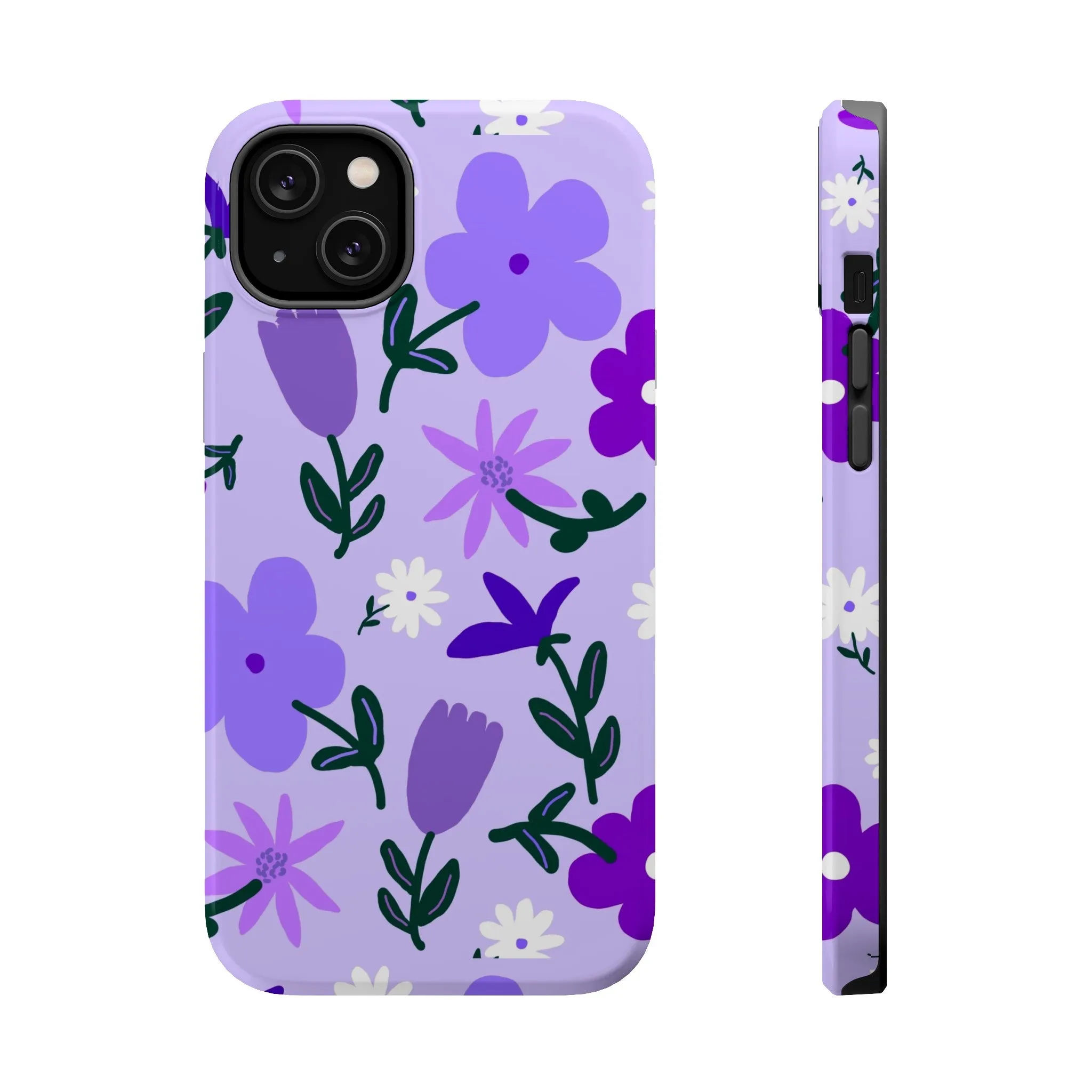 Violet Sprout | Flower Abstract Case