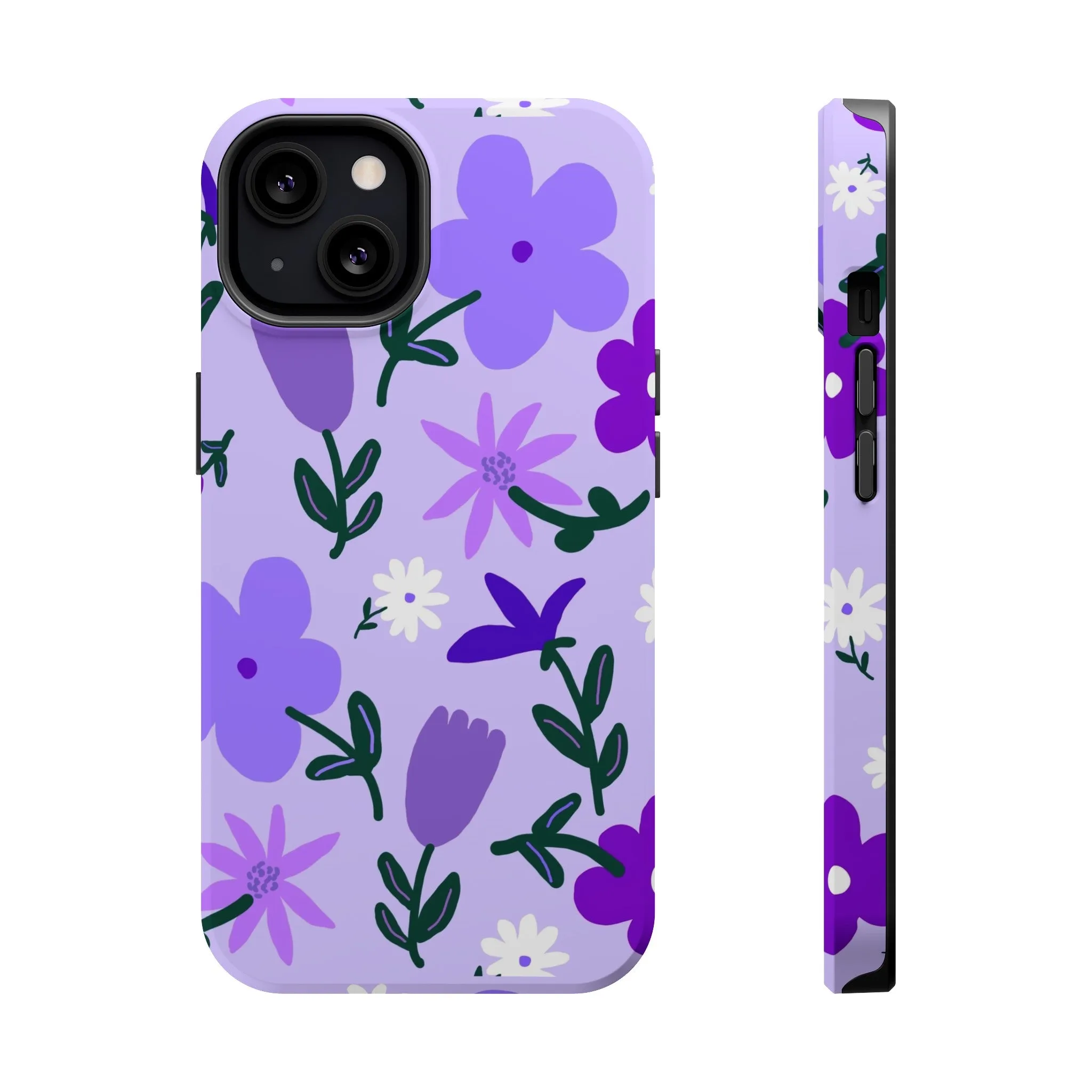 Violet Sprout | Flower Abstract Case