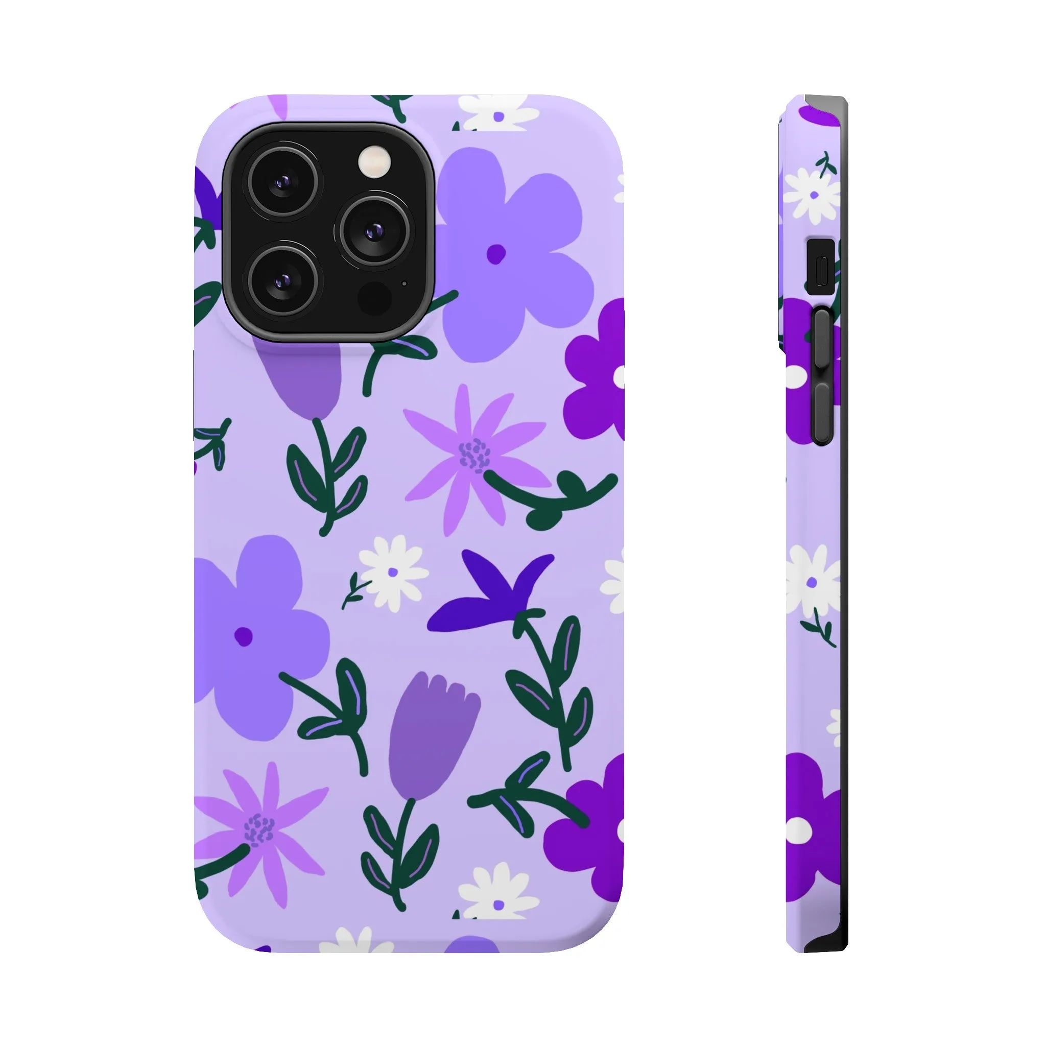 Violet Sprout | Flower Abstract Case